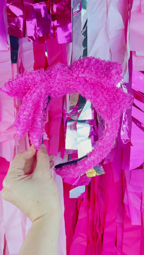Child Size Hot Pink Boucle Side Bow Headband-Brianna Cannon Outlet