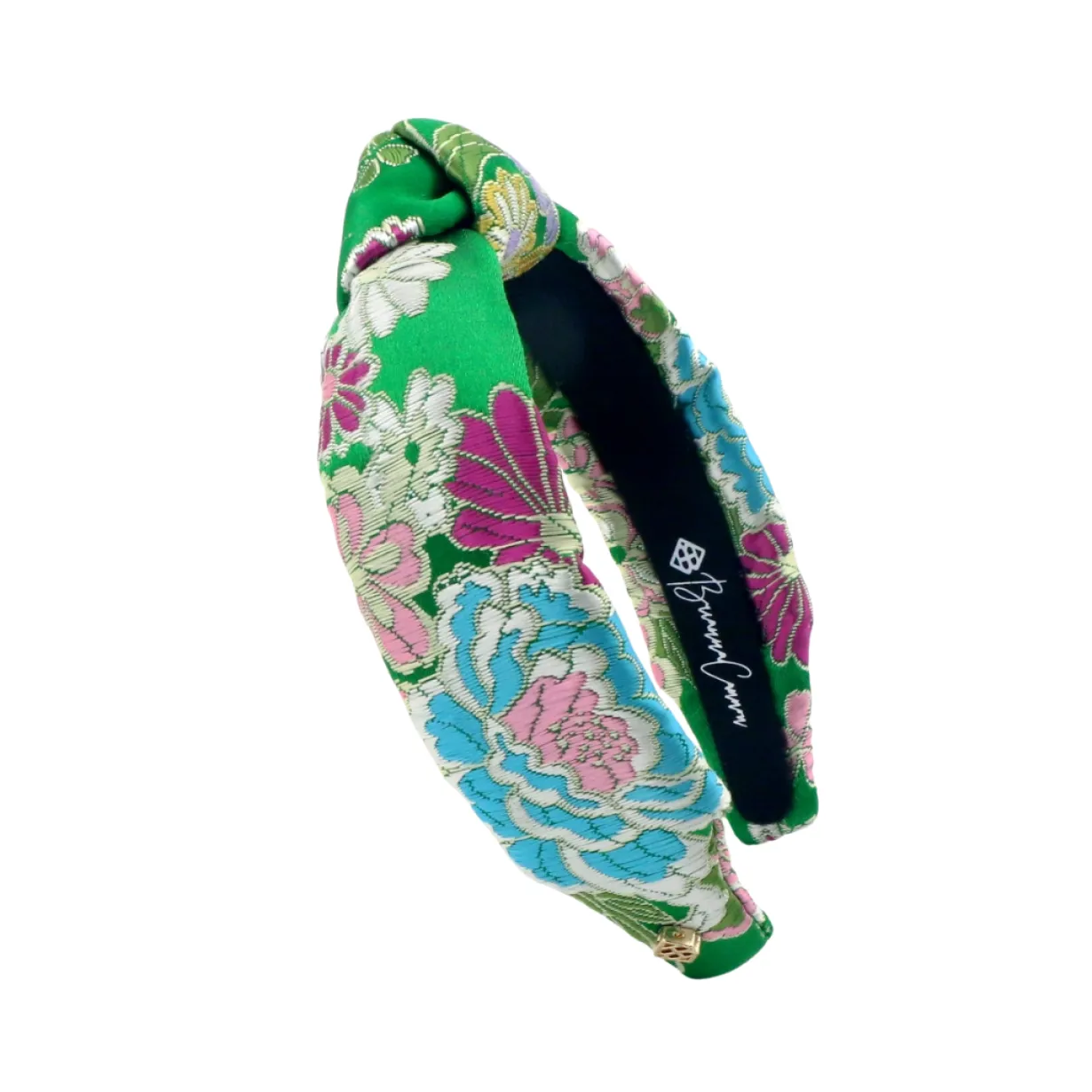 child_size_kelly_green_fl_0.webp Child Size Kelly Green Floral Silk Headband-Brianna Cannon Best