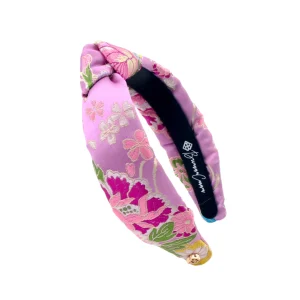 Child Size Lavender Floral Silk Headband-Brianna Cannon Discount