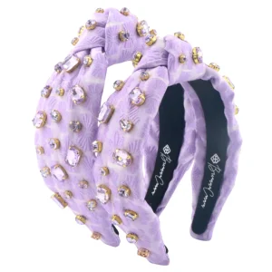 Child Size Lavender Textured Headband with Crystals-Brianna Cannon Sale