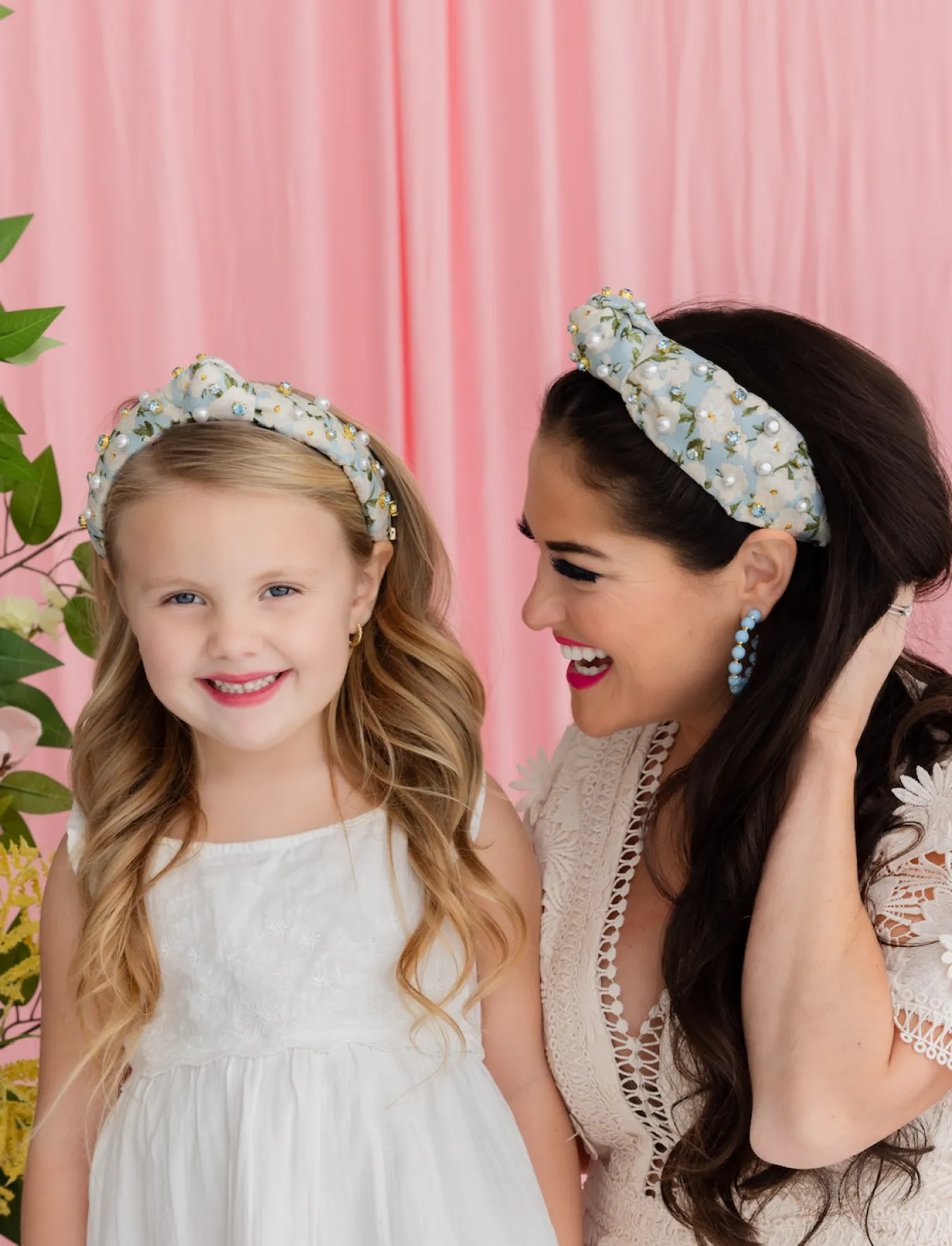 child_size_light_blue__wh_1.webp Child Size Light Blue & White Floral Headband with Crystals & Pearls-Brianna Cannon Clearance