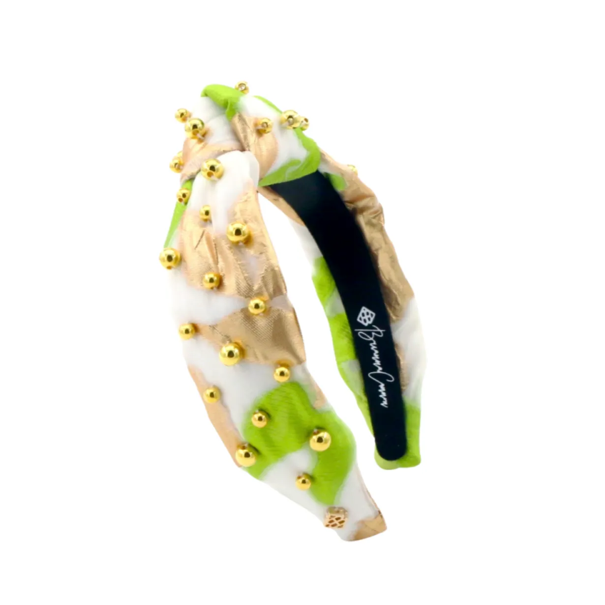 child_size_lime_green_whi_0.webp Child Size Lime Green, White & Gold Headband With Gold Beads-Brianna Cannon Discount