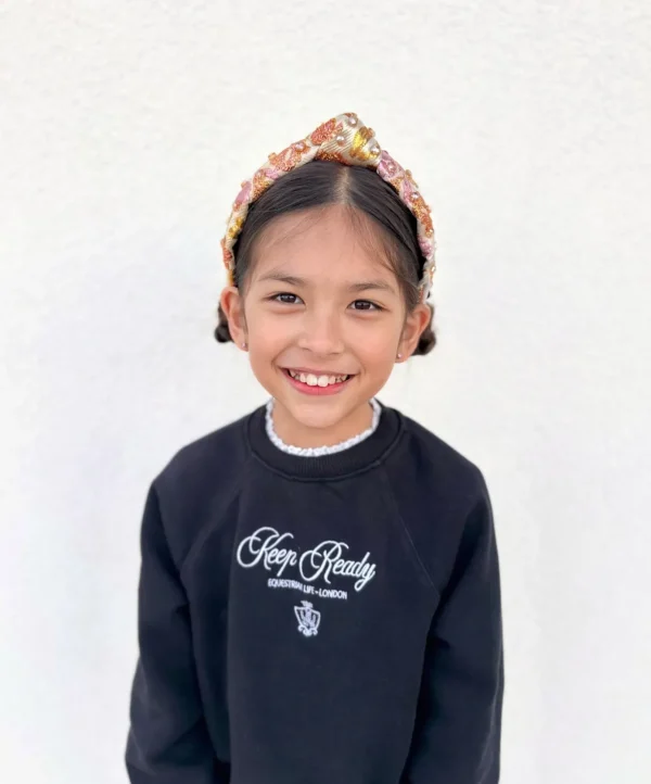Child Size Metallic Fall Leaves Headband-Brianna Cannon Sale