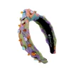 Child Size Metallic Iridescence Brocade Headband With Crystals-Brianna Cannon Fashion