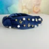 Child Size Navy PCA Charm Headband with Gold Beads-Brianna Cannon Discount