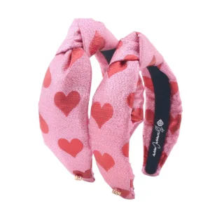 Child Size Pink & Red Hearts Shimmer Headband-Brianna Cannon Online