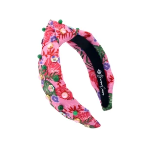 Child Size Pink Luau Headband with Crystals & Beads-Brianna Cannon Sale