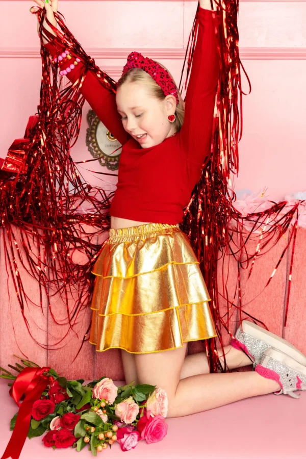 Child Size Pink Sequin Knotted Headband-Brianna Cannon Fashion