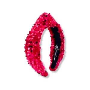 Child Size Pink Sequin Knotted Headband-Brianna Cannon Fashion