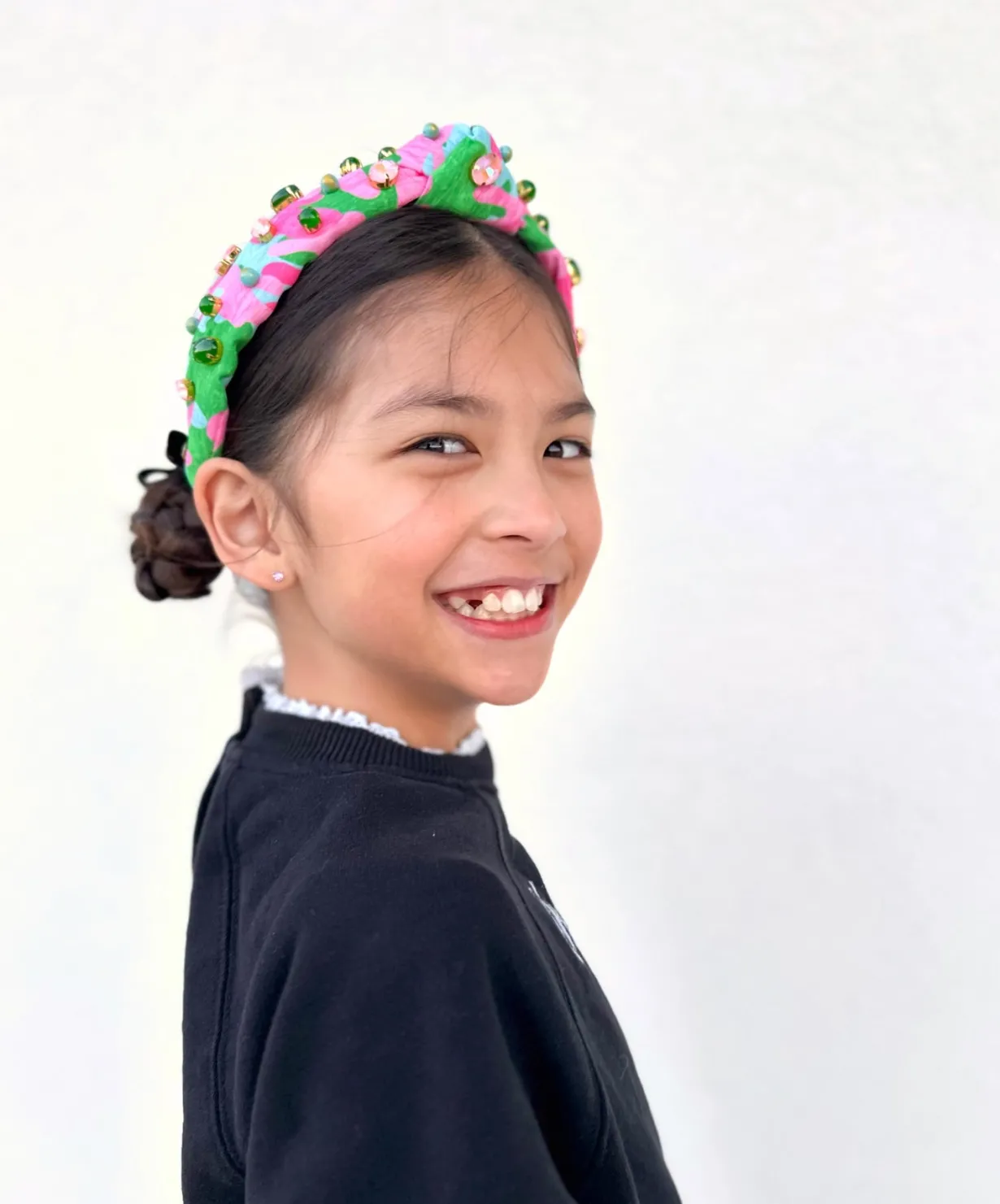 child_size_pretty_country_2.webp Child Size Pretty Country Pink, Green & Blue Headband-Brianna Cannon Outlet