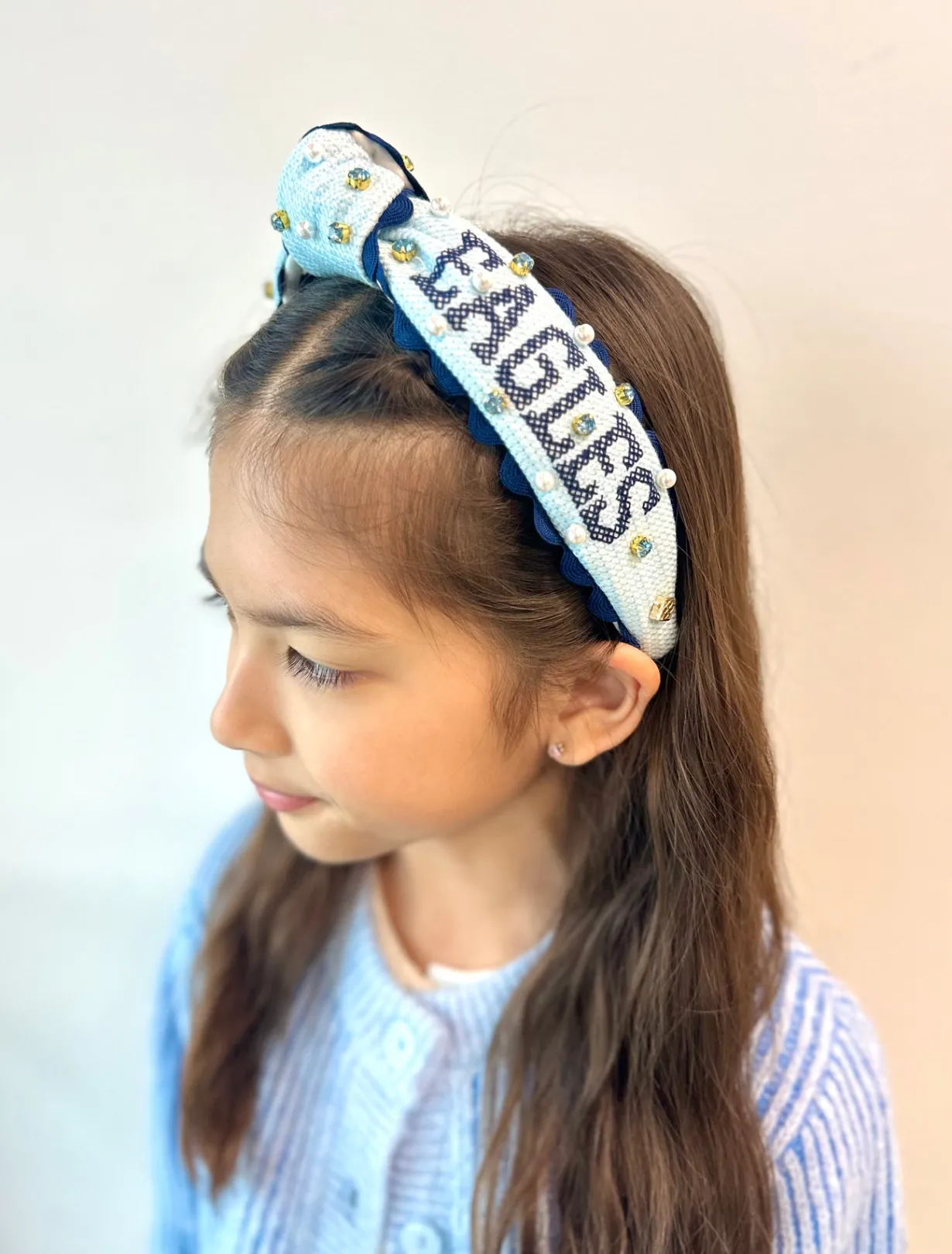 child_size_prince_of_peac_2.webp Child Size Prince of Peace Cross-stitch Headband With Pearls and Crystals-Brianna Cannon Best