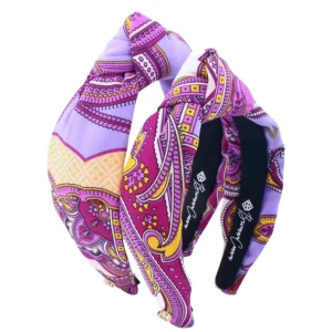 Child Size Purple Bandana Knotted Headband-Brianna Cannon Clearance