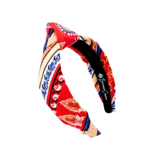 Child Size Red Bandana Knotted Headband-Brianna Cannon Fashion