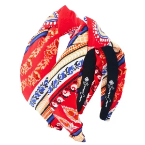 Child Size Red Bandana Knotted Headband-Brianna Cannon Fashion