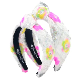 Child Size Sequin Headband with Bright Flowers-Brianna Cannon Fashion