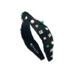 Child Size Southlake Carroll Logo Headband With Pearls and Crystals-Brianna Cannon Online
