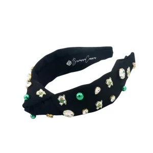 Child Size Southlake Carroll Logo Headband With Pearls and Crystals-Brianna Cannon Online