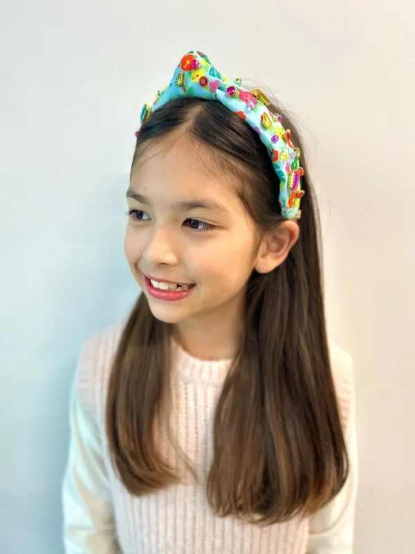 Child Size Tropics Floral Headband With Crystals-Brianna Cannon Sale