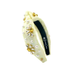 Child Size Yellow Shimmer Daisy Headband-Brianna Cannon Clearance