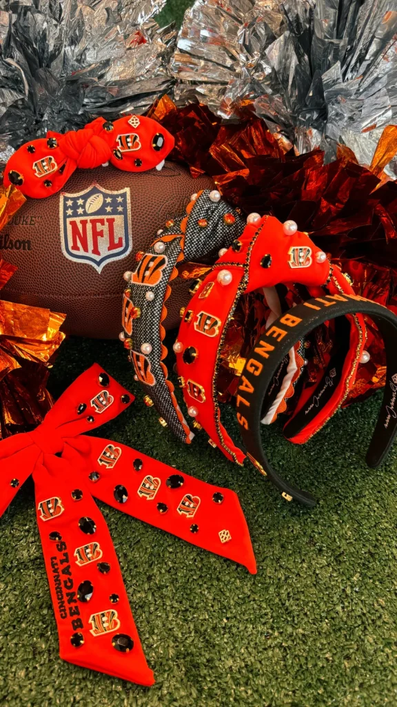 Cincinnati Bengals Orange Bow Barrette-Brianna Cannon Best