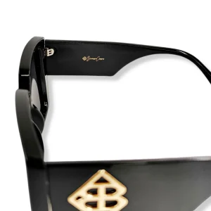 Classic Black BC Square Sunglasses with Polarized Lenses-Brianna Cannon Sale