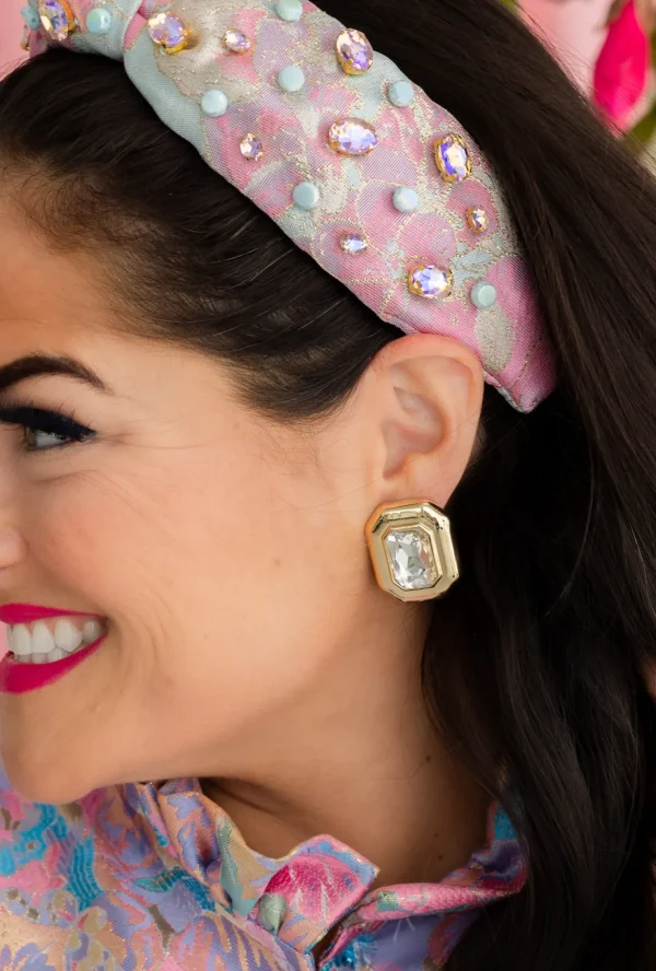 Clear Jeweled Studs-Brianna Cannon Hot