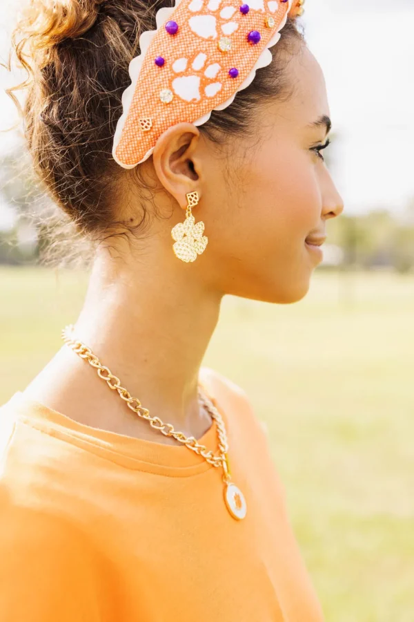 Clemson Adult Size Cross Stitch Headband-Brianna Cannon Fashion
