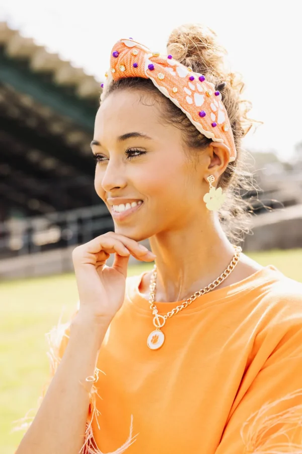 Clemson Logo Necklace-Brianna Cannon Fashion