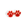 Clemson Orange Glitter Paw Studs-Brianna Cannon Sale