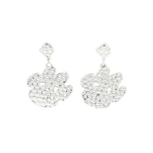 Clemson Silver Logo Earring with BC Logo-Brianna Cannon Fashion