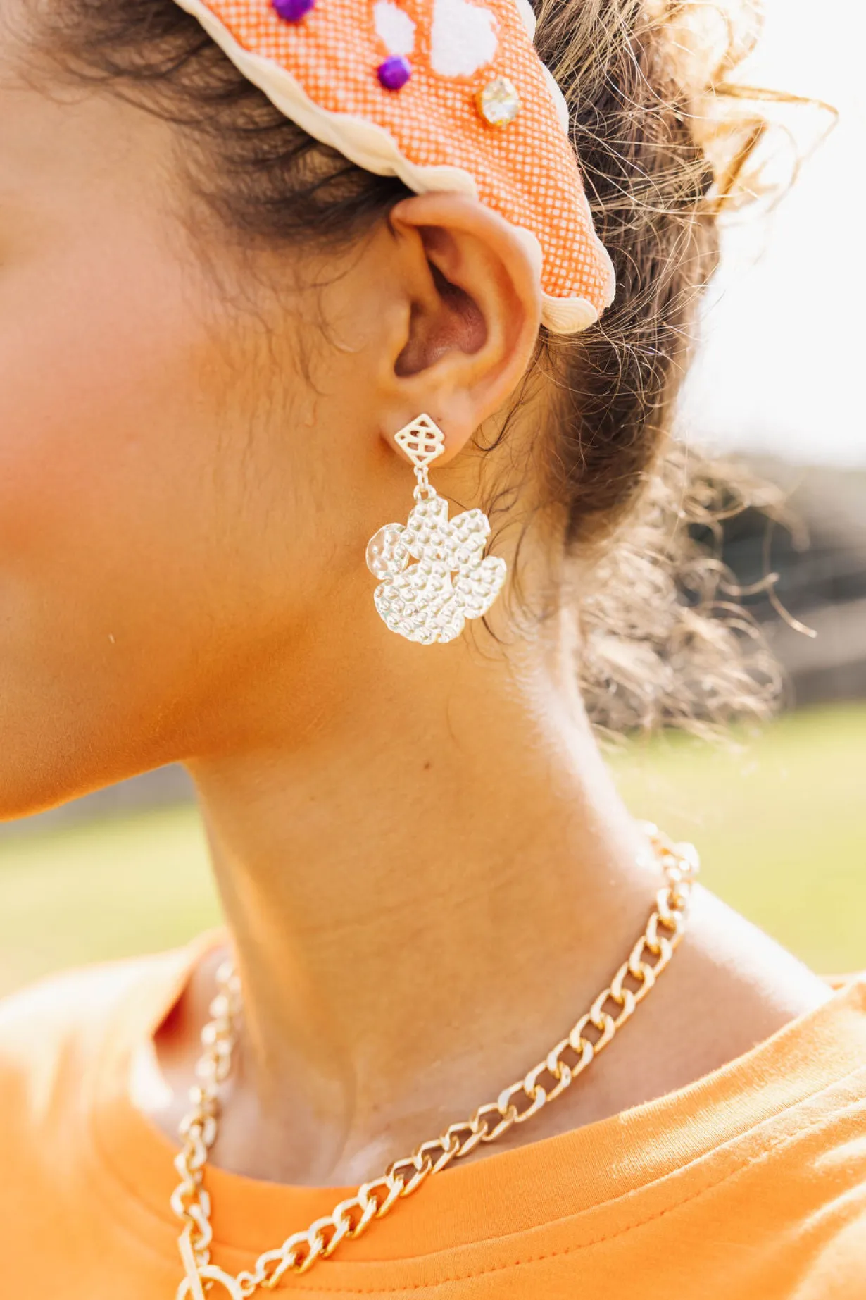 clemson_silver_logo_earri_1.webp Clemson Silver Logo Earring with BC Logo-Brianna Cannon Fashion