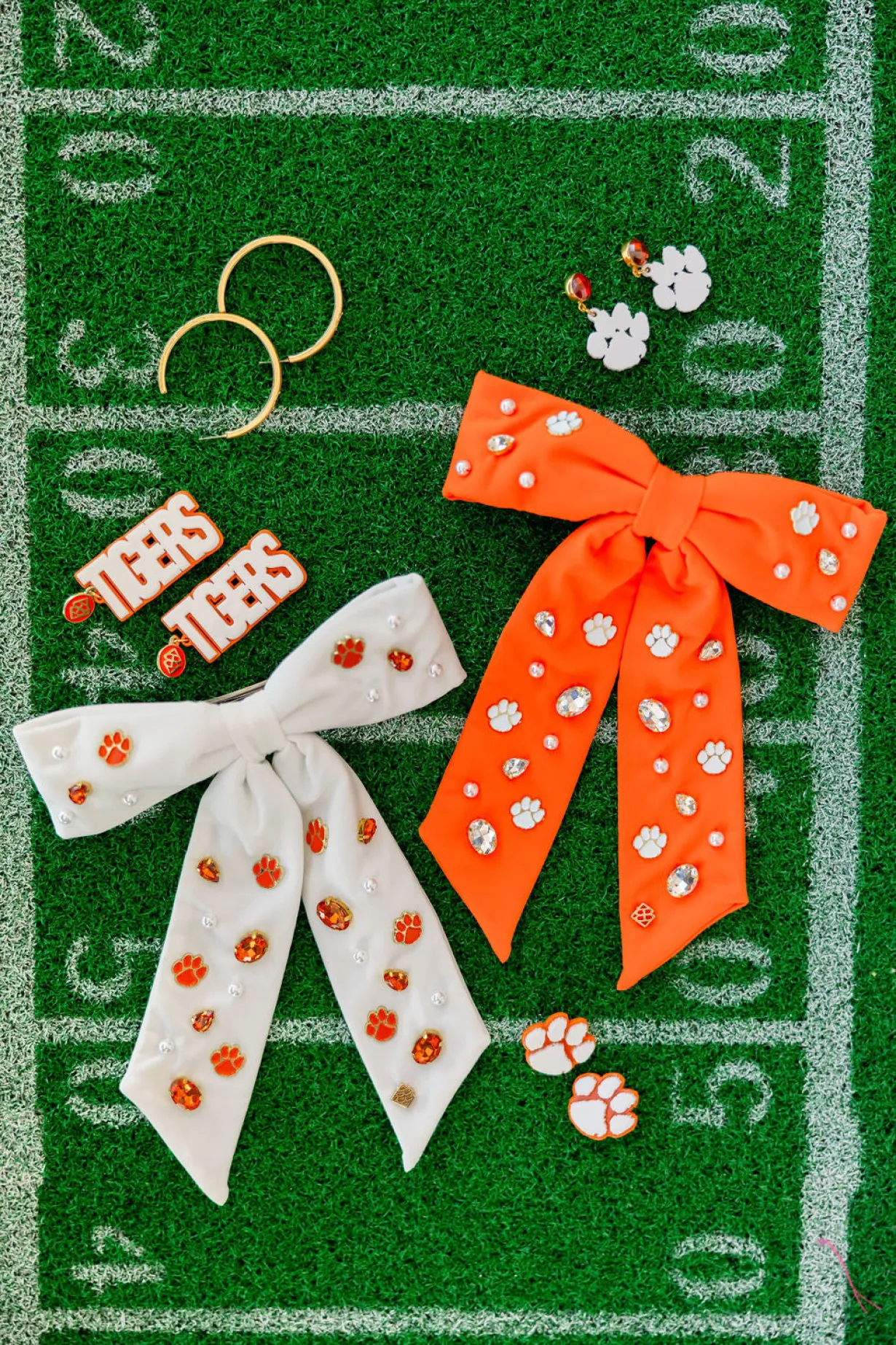 clemson_white_paw_studs_3.webp Clemson White Paw Studs-Brianna Cannon Discount
