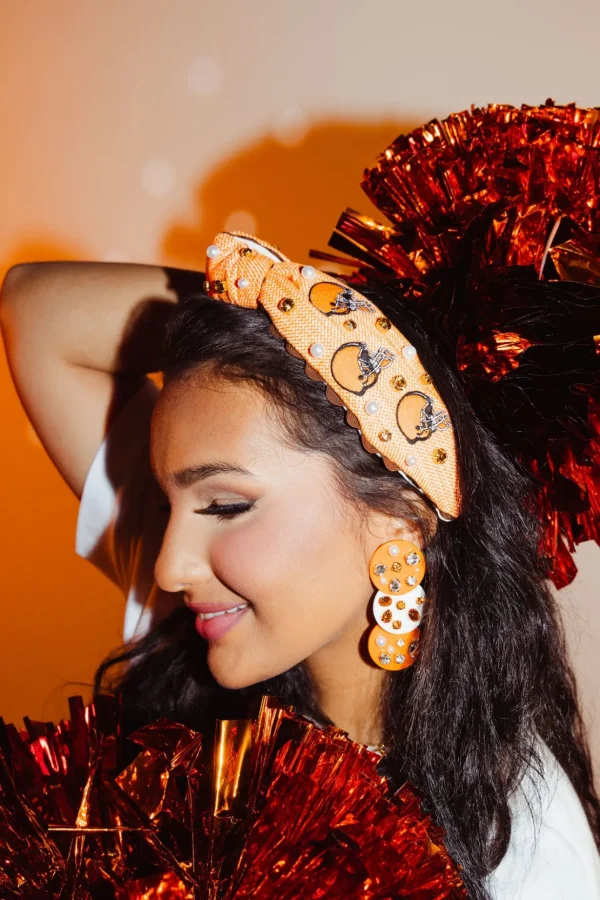 Cleveland Browns Adult Cross Stitch Headband-Brianna Cannon Online