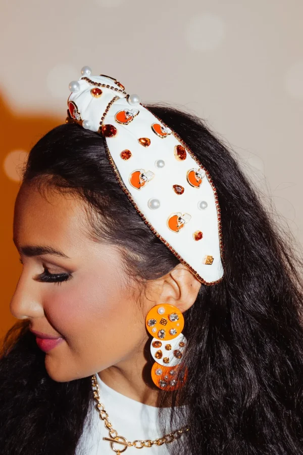 Cleveland Browns White Logo Headband-Brianna Cannon Sale