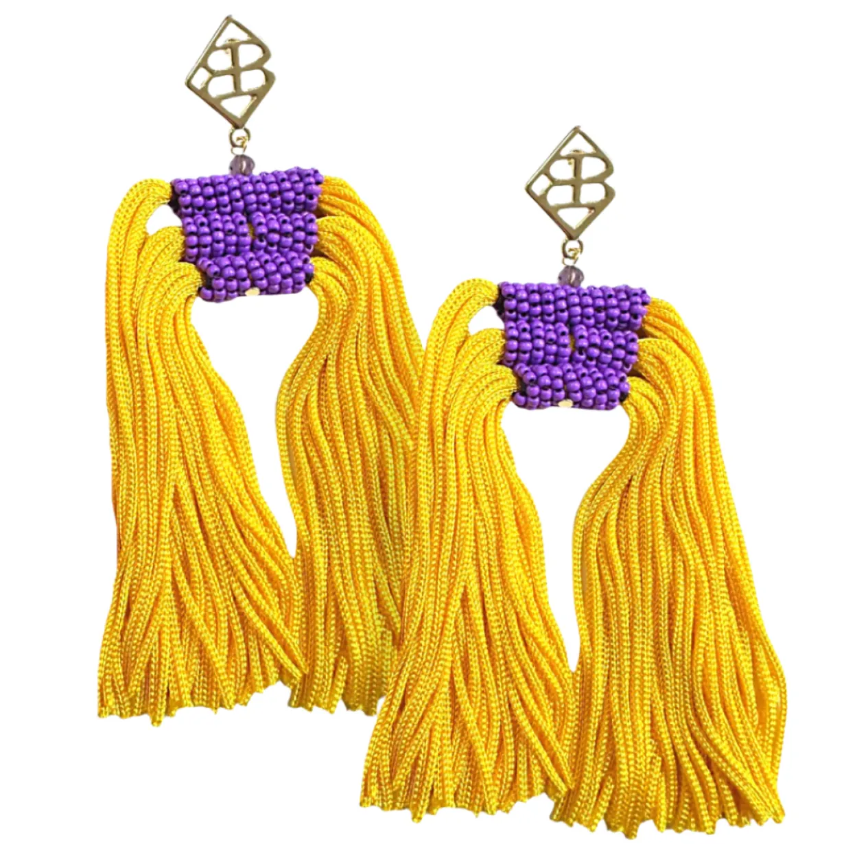 color_block_tassel_earrin_0-2.webp Color Block Tassel Earrings - Purple and Gold-Brianna Cannon Outlet