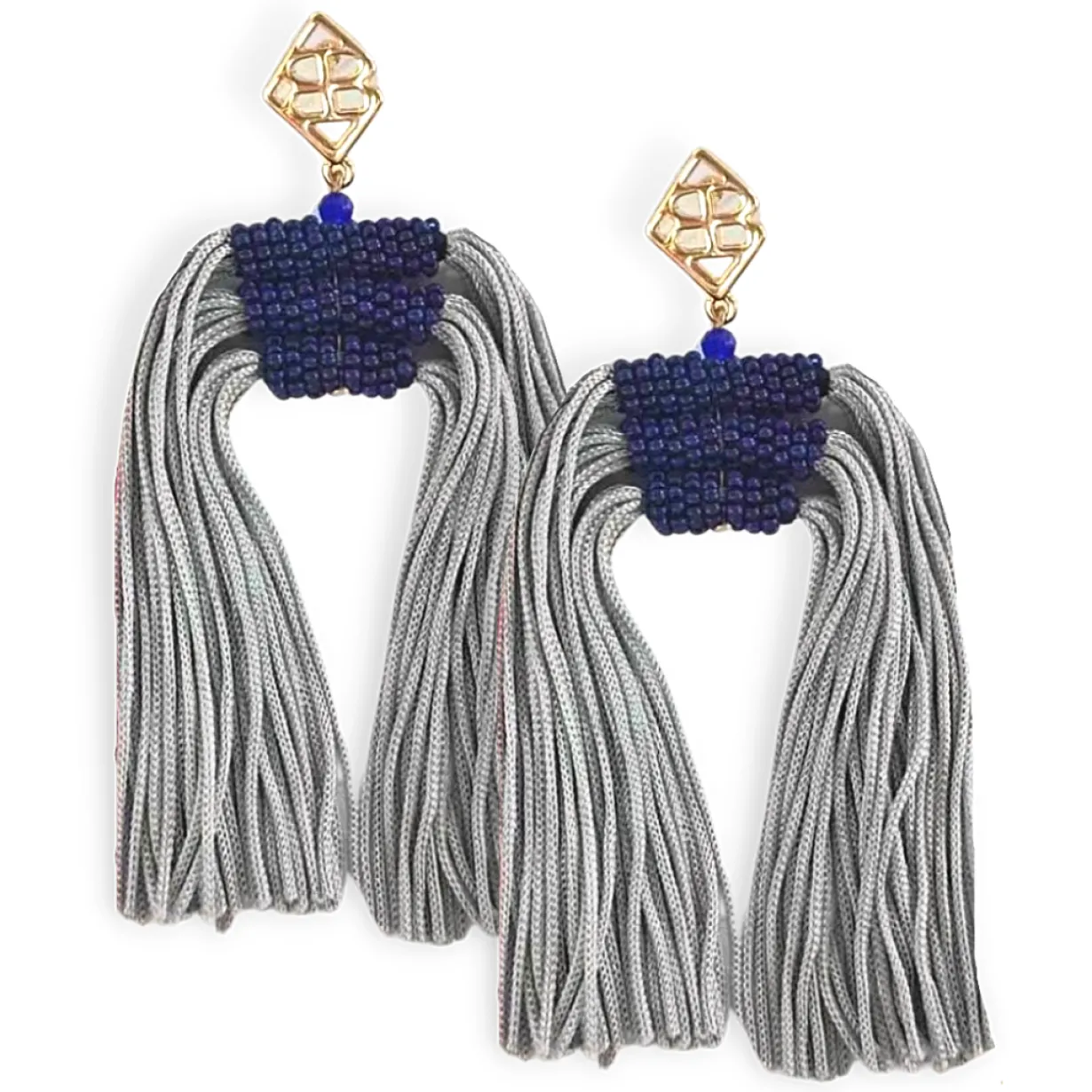 color_block_tassel_earrin_0-3.webp Color Block Tassel Earrings - Navy and Silver-Brianna Cannon Discount