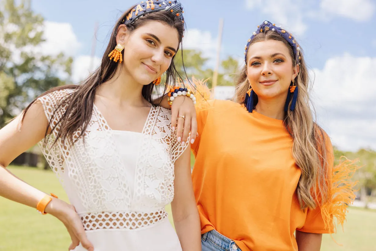 color_block_tassel_earrin_3.webp Color Block Tassel Earrings - Navy and Orange-Brianna Cannon Clearance