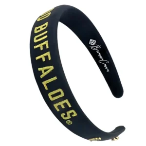 Colorado Black Thin Embroidered Headband-Brianna Cannon Online