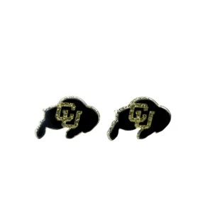 Colorado Buffaloes Logo Stud Earrings-Brianna Cannon Outlet