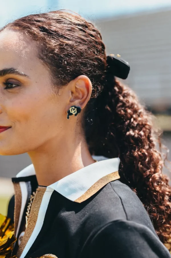 Colorado Buffaloes Logo Stud Earrings-Brianna Cannon Outlet