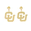 Colorado Gold Logo Earring with BC Logo-Brianna Cannon Clearance
