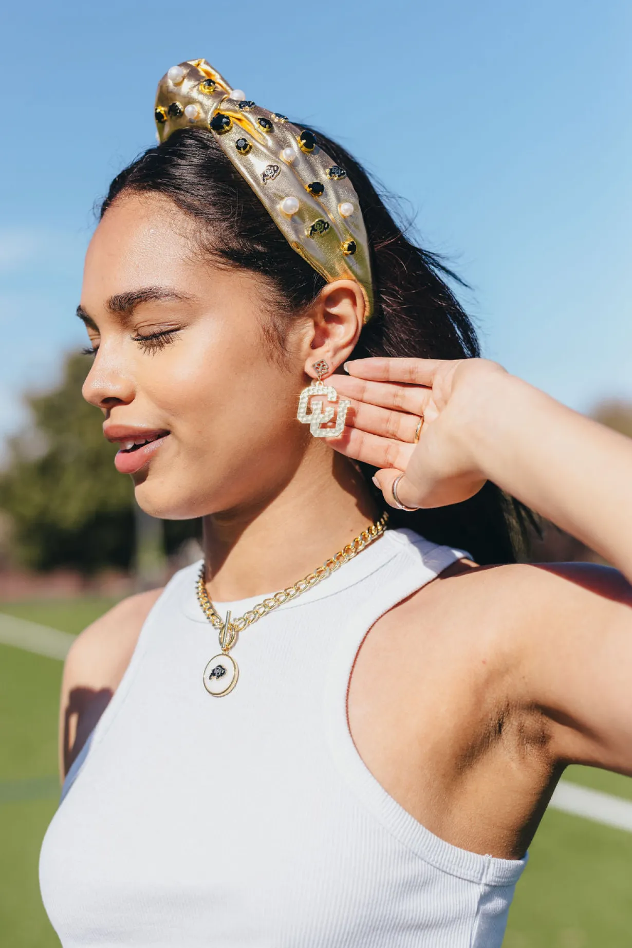 colorado_gold_logo_earrin_2.webp Colorado Gold Logo Earring with BC Logo-Brianna Cannon Clearance
