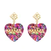 Confetti MAMA Heart Earrings-Brianna Cannon Discount