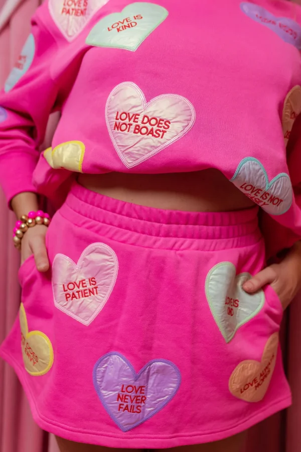 1 Corinthians Candy Hearts Skirt/Skort-Brianna Cannon Best