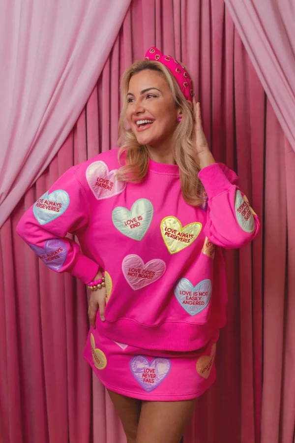 1 Corinthians Candy Hearts Sweatshirt-Brianna Cannon Best
