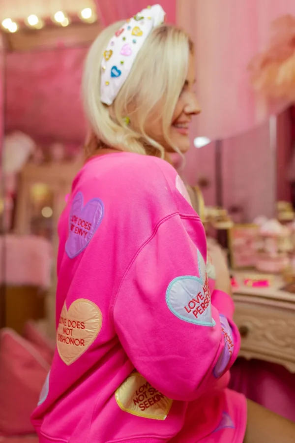 1 Corinthians Candy Hearts Sweatshirt-Brianna Cannon Best