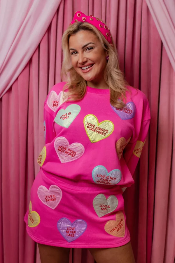 1 Corinthians Candy Hearts Sweatshirt-Brianna Cannon Best