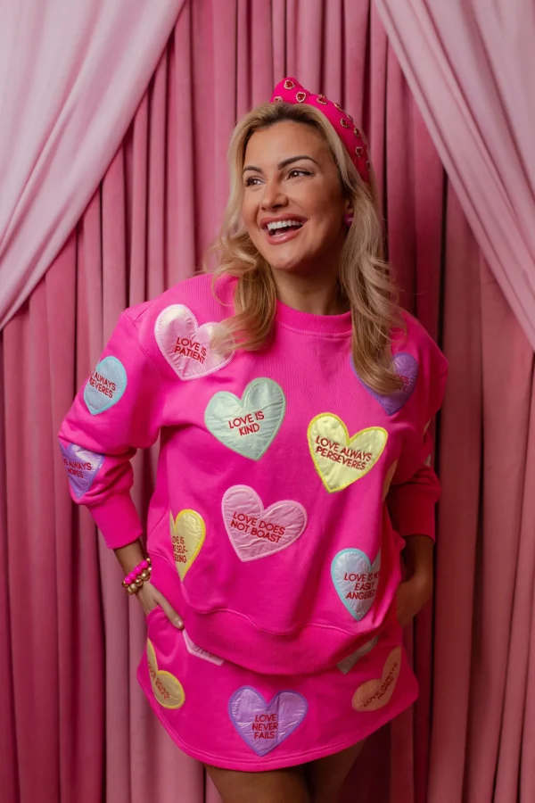 1 Corinthians Candy Hearts Sweatshirt-Brianna Cannon Best
