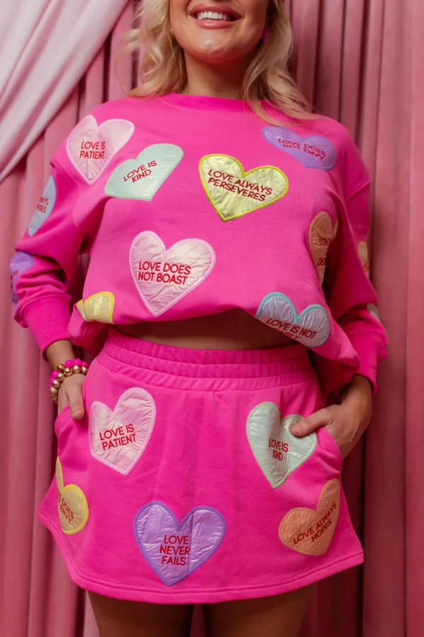 1 Corinthians Candy Hearts Sweatshirt-Brianna Cannon Best