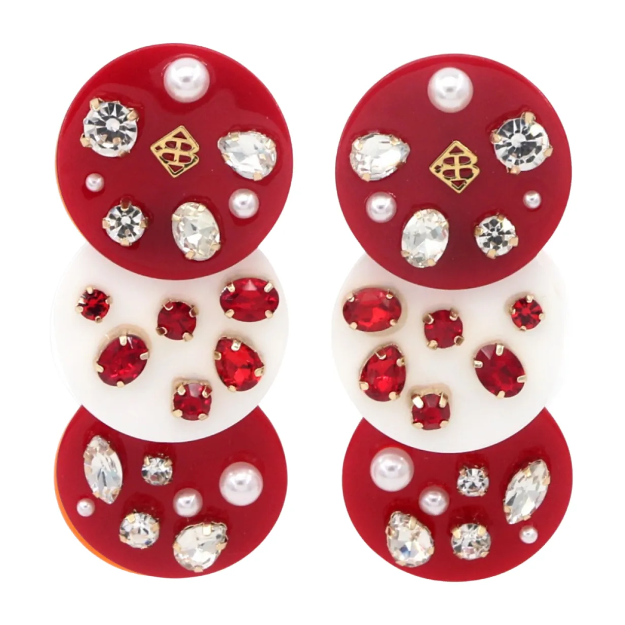 crimson_and_white_triple__0.webp Crimson and White Triple Dot Earrings-Brianna Cannon Sale